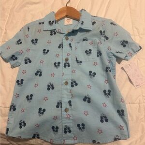 Disney Kids Mickey Mouse Blue Shirt